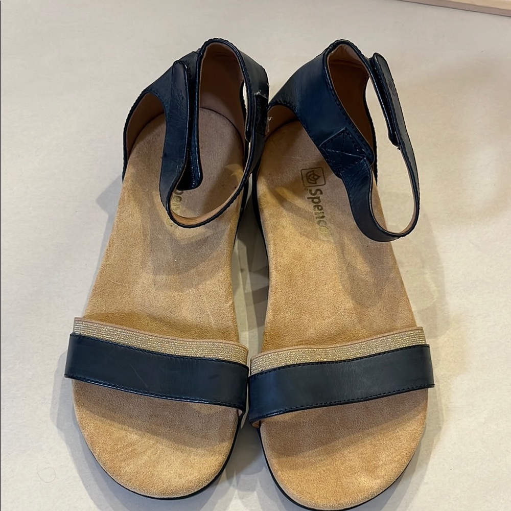 Women's dark navy (almost black) Sandals